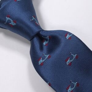 BAR III Men’s Necktie, Color Navy Blue, Scooter Pattern, MSRP $55 - NWT
